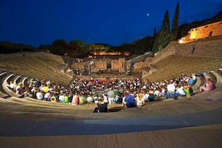 THTRE DE POMPEI AU CLAIR DE LUNE