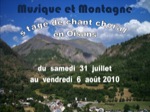 STAGE DE CHANT ET CHORALE EN OISANS